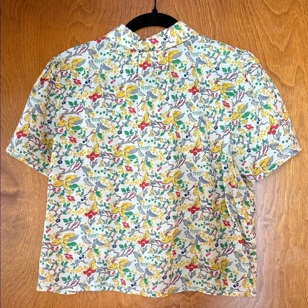 THE GREAT. Colorful Floral Button Down Shirt - Picture 4 of 4
